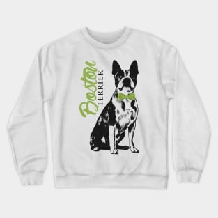 Boston Terrier dog Crewneck Sweatshirt